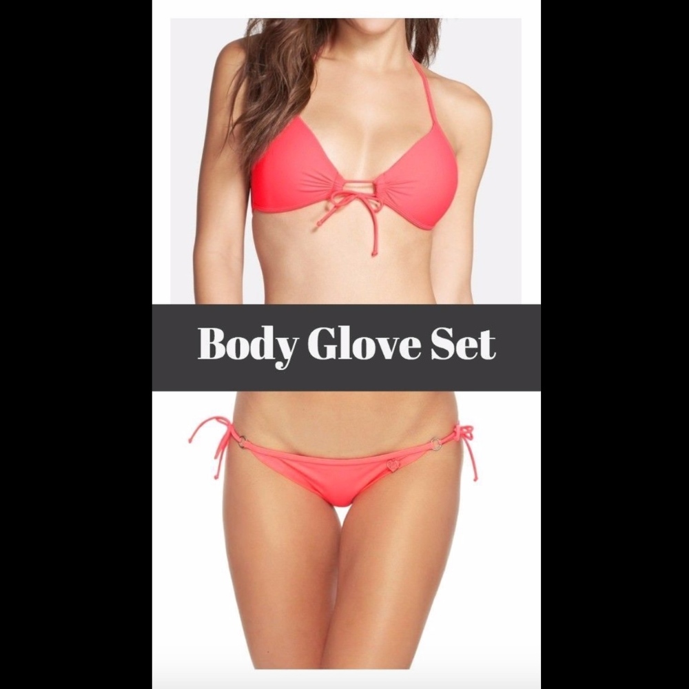 NWT Body Glove Love Bikini‎ Top +Brasilia Bottoms